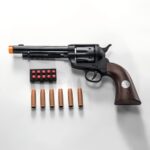 1873 Colt Revolver Nerf Blaster Toy - Authentic Cowboy Action with Safe EVA Darts