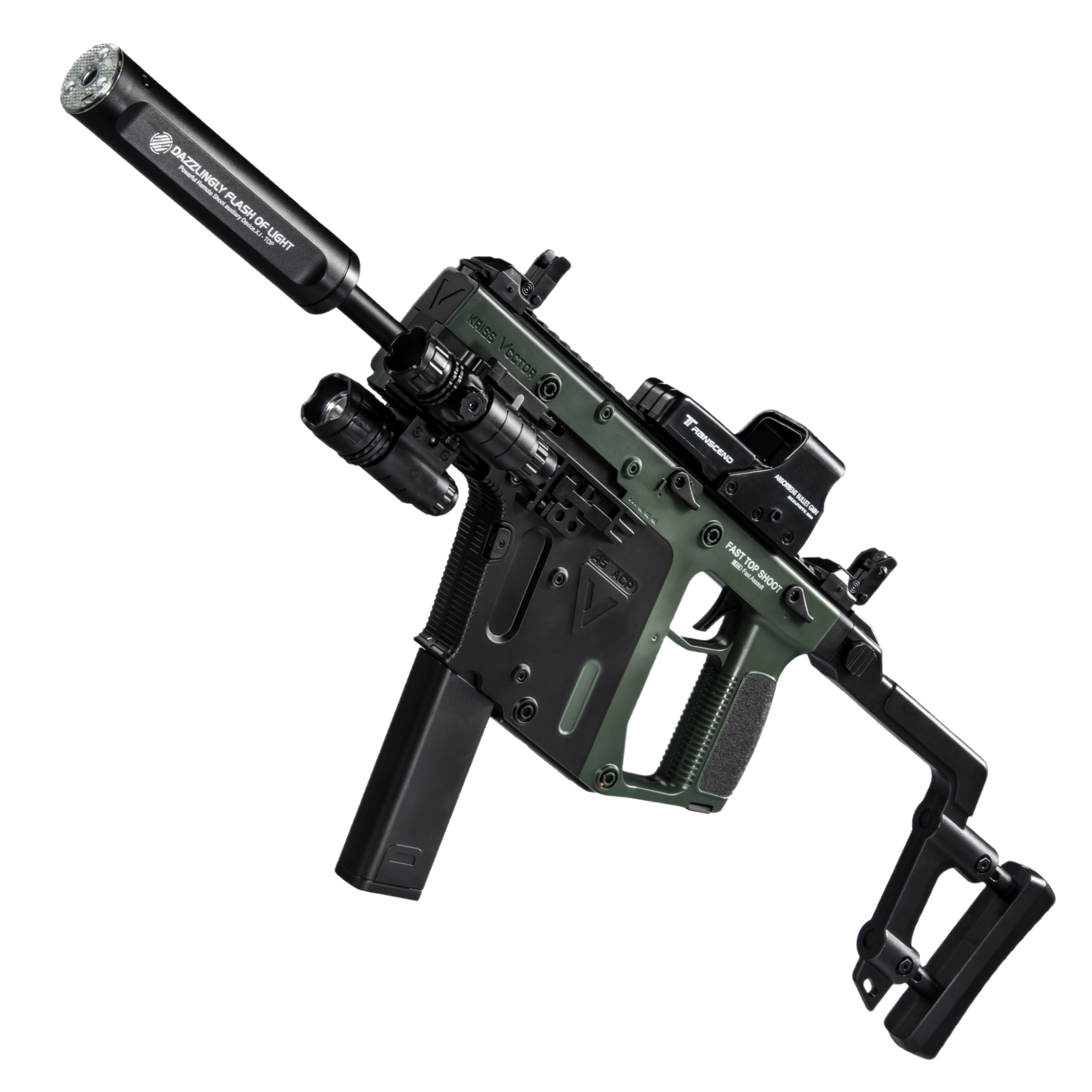 LH-5587 Green Short Sword Electric Toy Blaster