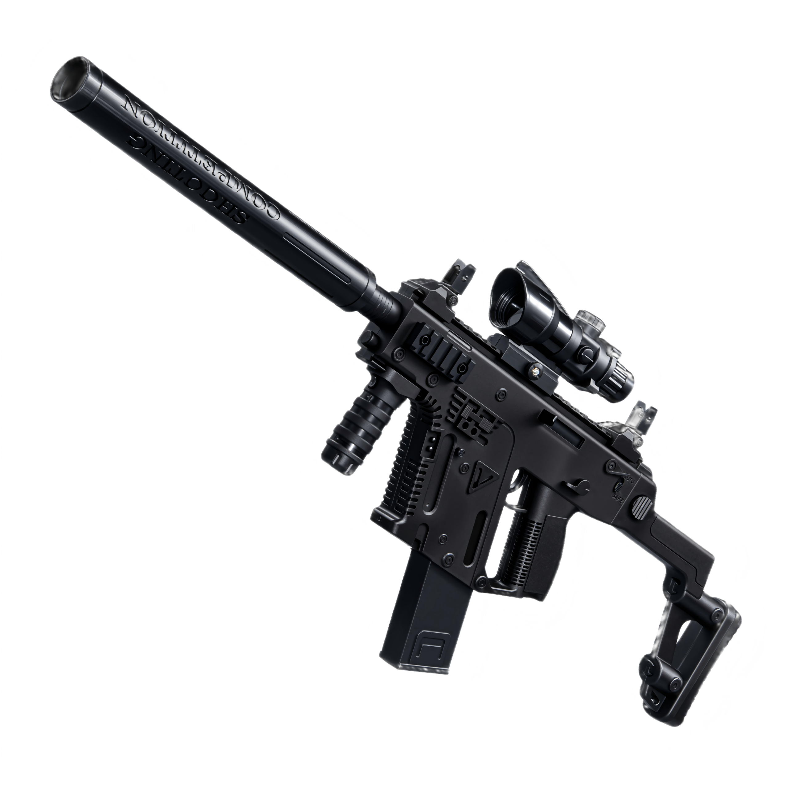 2030 Black Manual & Automatic Integrated Toy Blaster