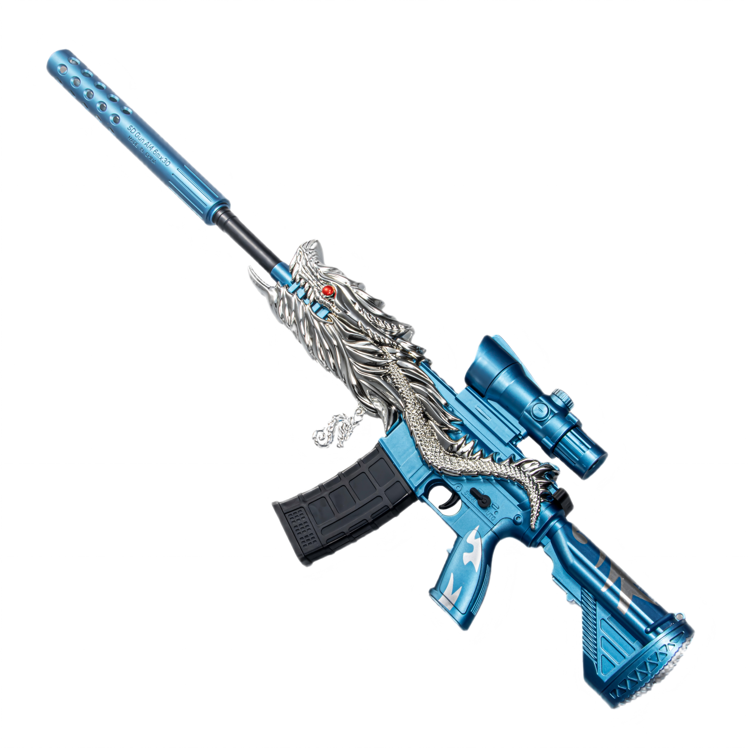 TJ-416 Silver Dragon Edition Manual Toy Blaster