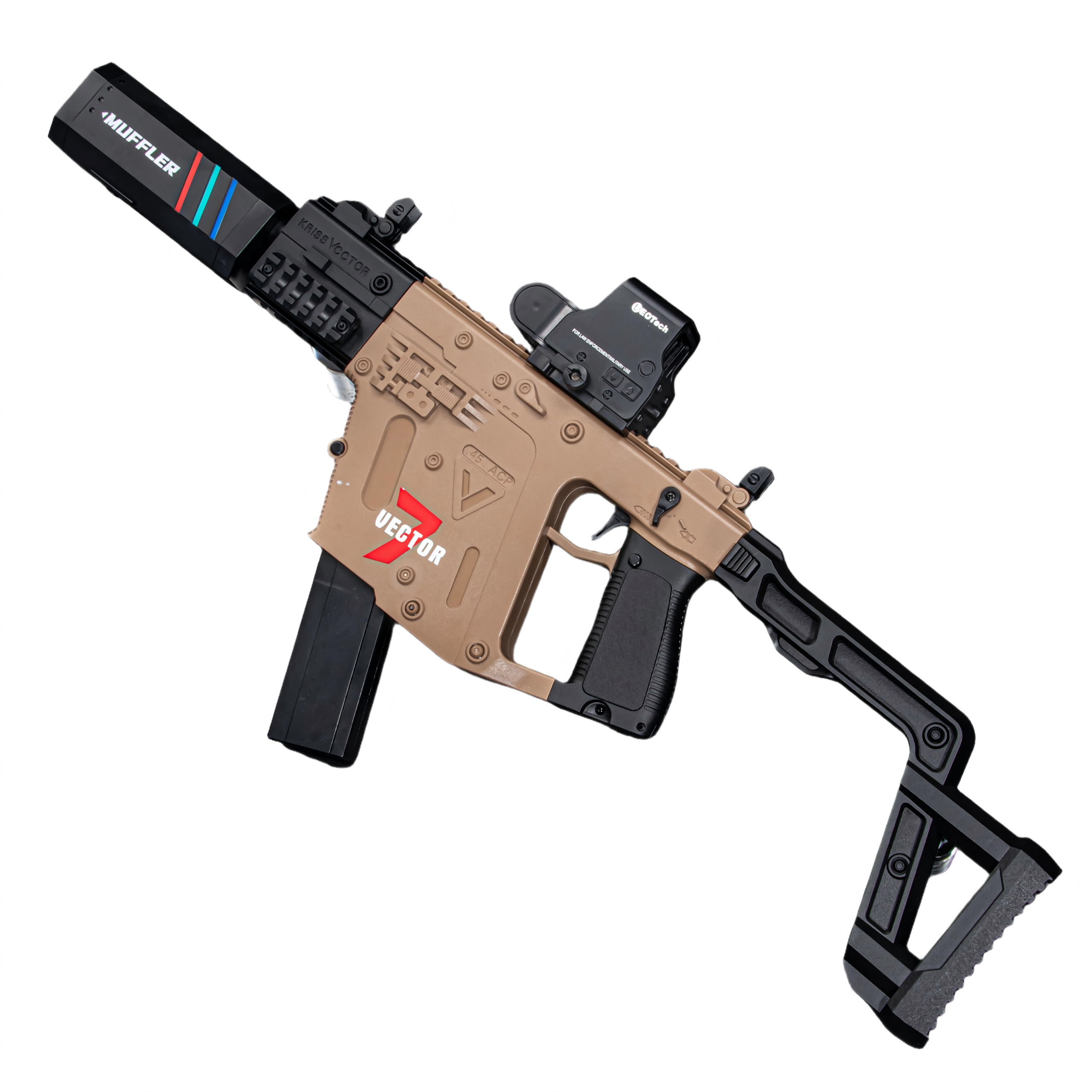 HD720B Sand Color Short Sword Electric Toy Blaster