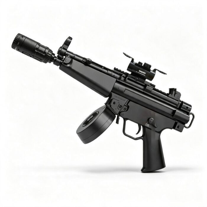 JK10-11A Black MP5 Stockless Magazine + Drum Version Electric Toy Blaster