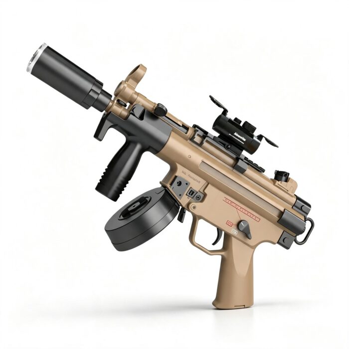 JK10-21A Sand MP5K Stockless Magazine + Drum Version Electric Toy Blaster