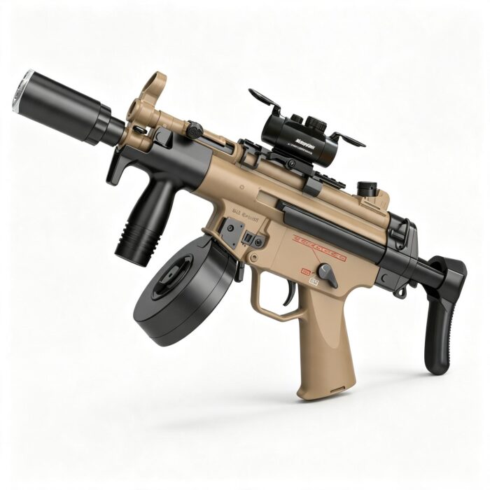 JK10-2A Sand MP5K Magazine + Drum Version Electric Toy Blaster
