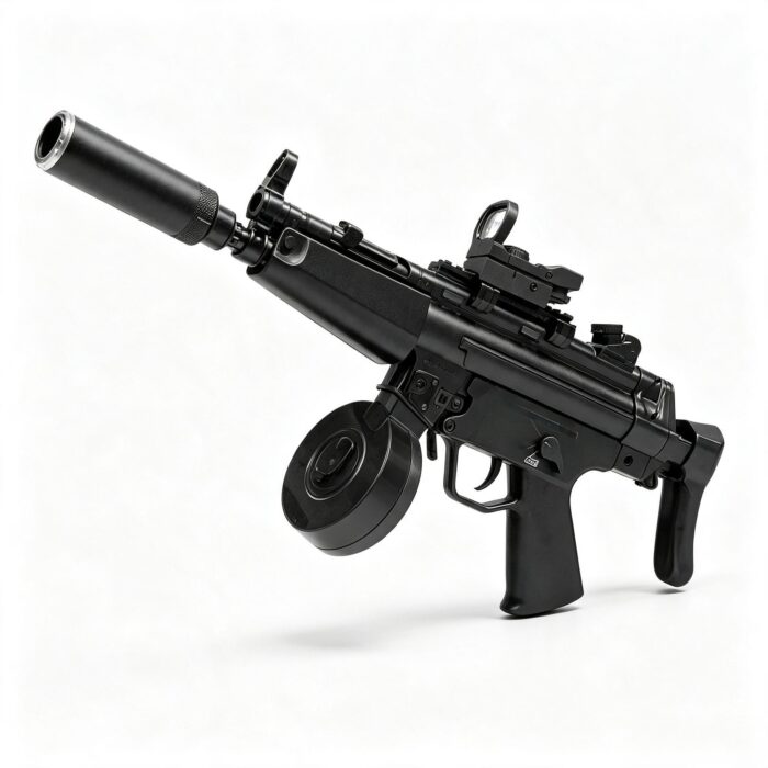 JK10-B Black MP5 Drum Version Electric Toy Blaster