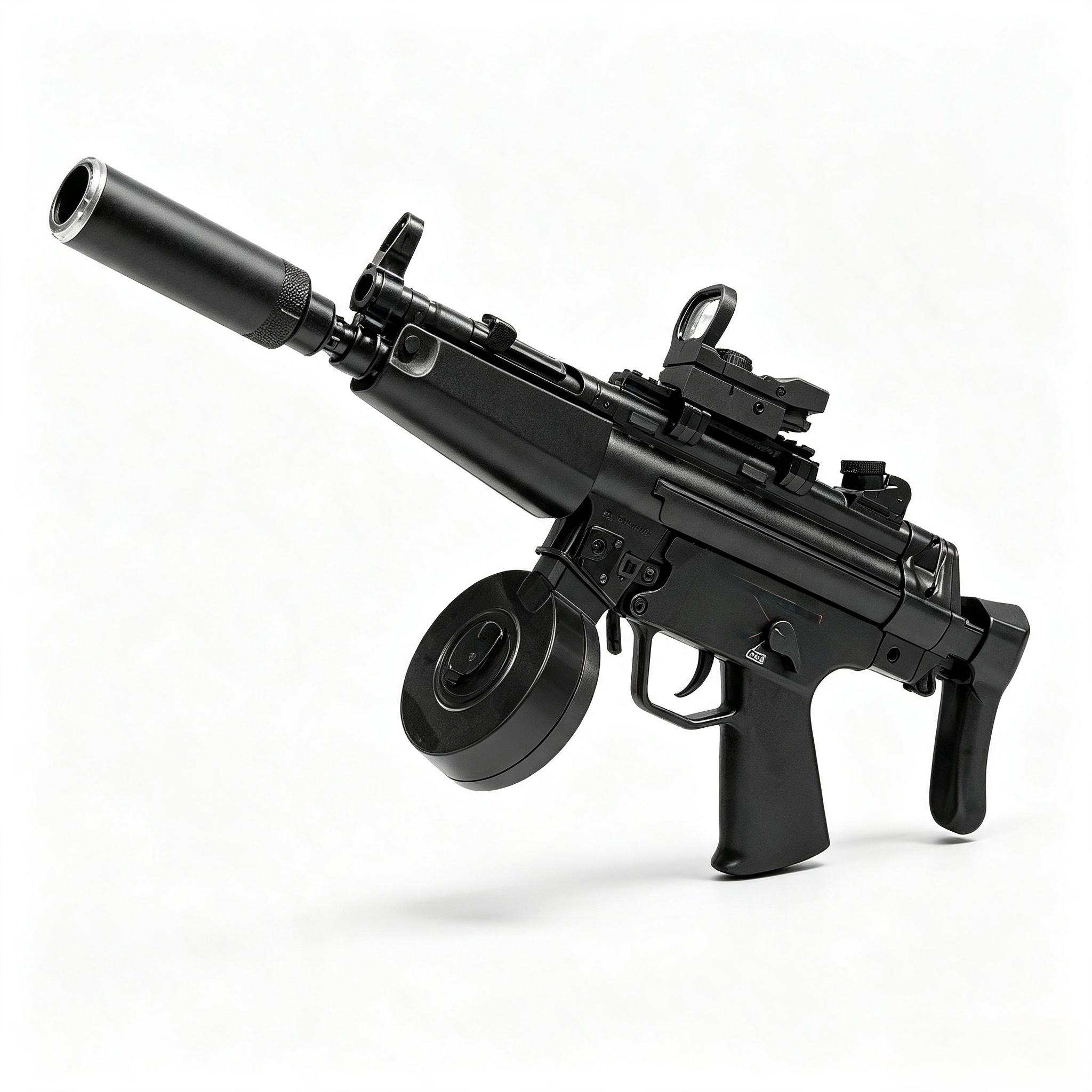 JK10-B Black MP5 Drum Version Electric Toy Blaster