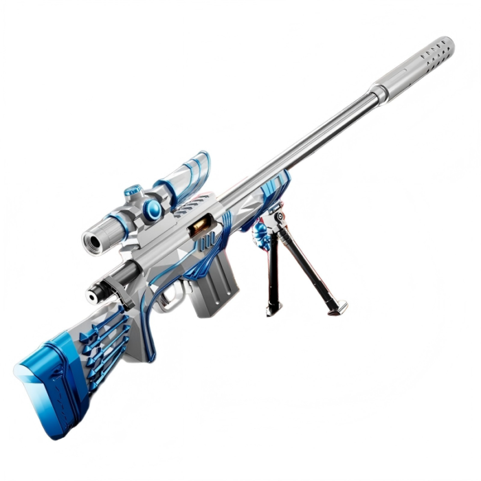 318 Blue Shell Ejecting Soft Bullet Toy Blaster
