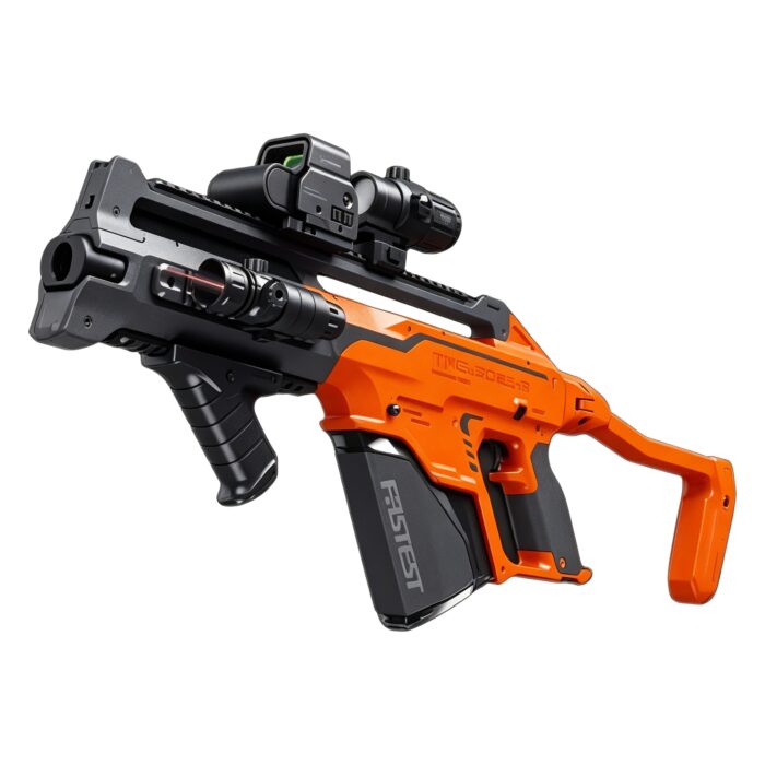 Lehui 5536 Orange-Dimensional Fantasy Electric Soft Bullet Toy Gun