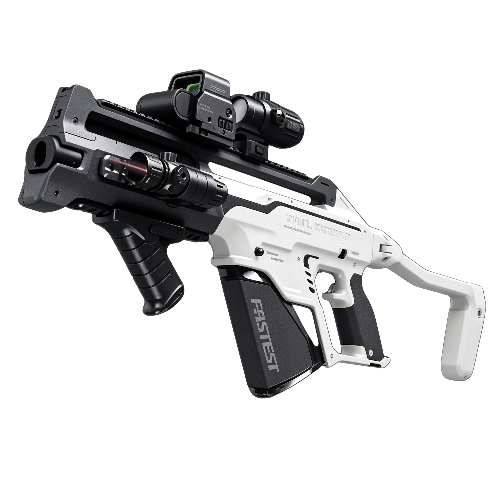 Lehui 5536 White-Dimensional Fantasy Electric Soft Bullet Toy Gun