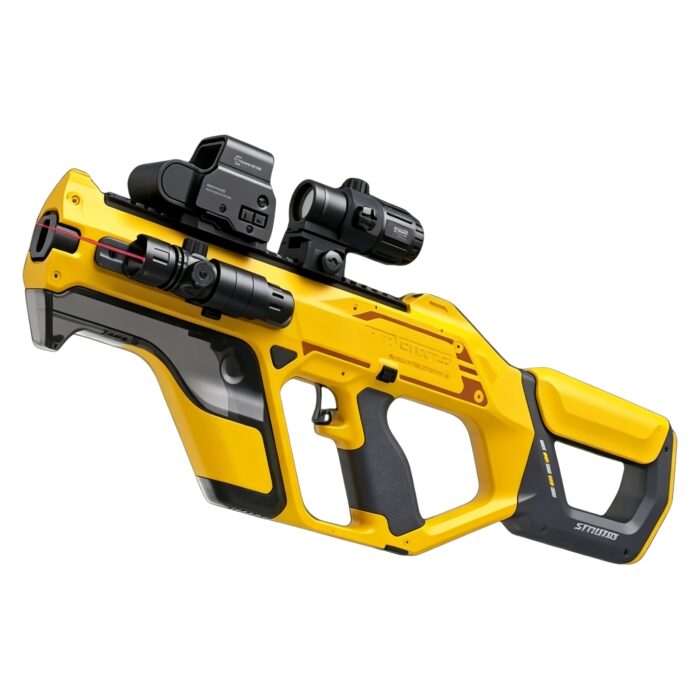 Lehui 5580 Yellow-Star Particle Hurricane Electric Soft Bullet Toy Gun