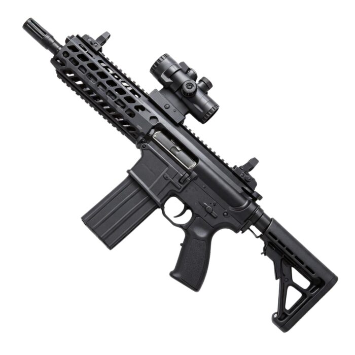 Lehui 5603 Black-MCX Electric Soft Bullet Toy Gun