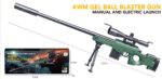 Lebang M538 Green-AKM Electric Soft Bullet Toy Gun