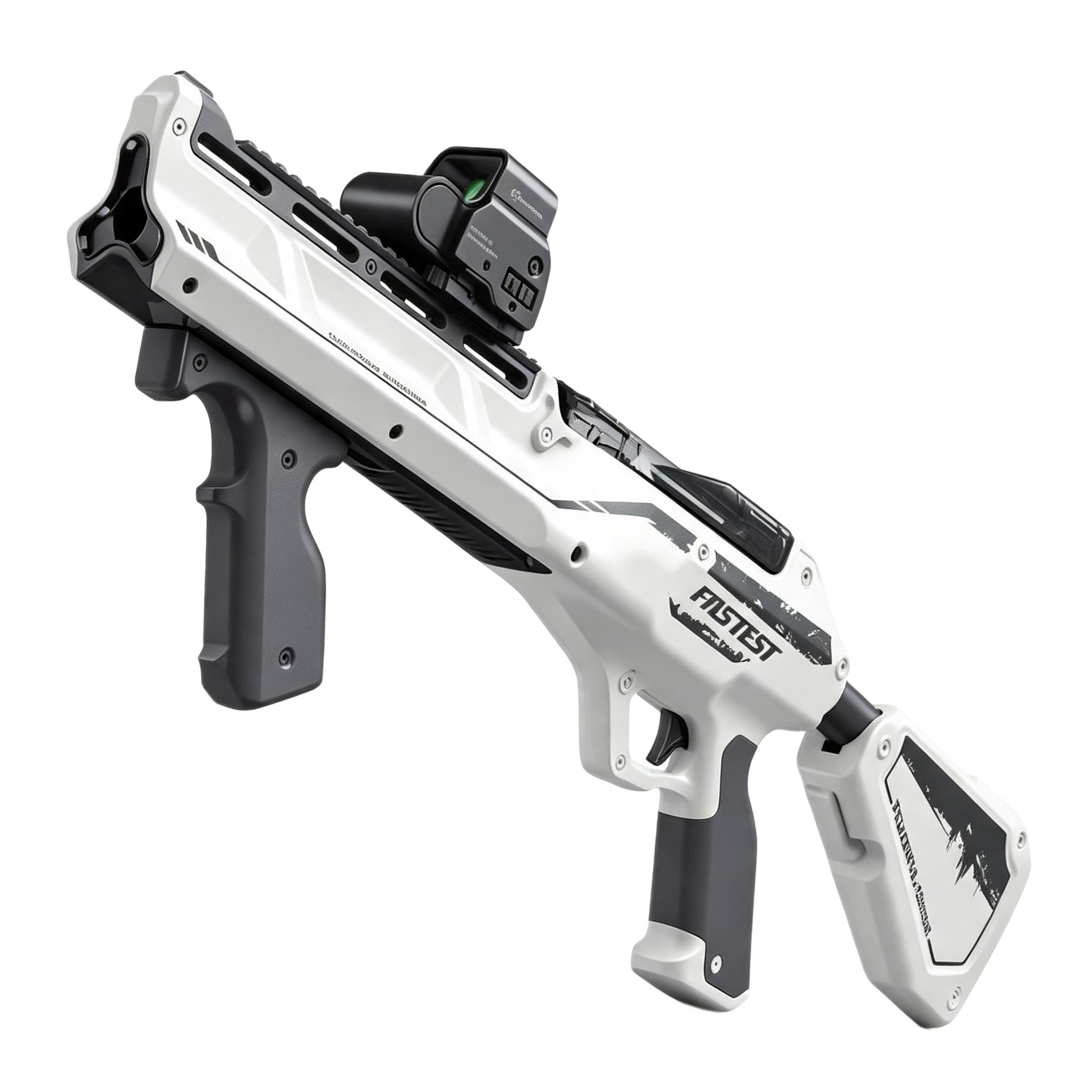Lebang M5586 White - 3 Shots in 1 Trigger Electric Soft Bullet Toy Gun