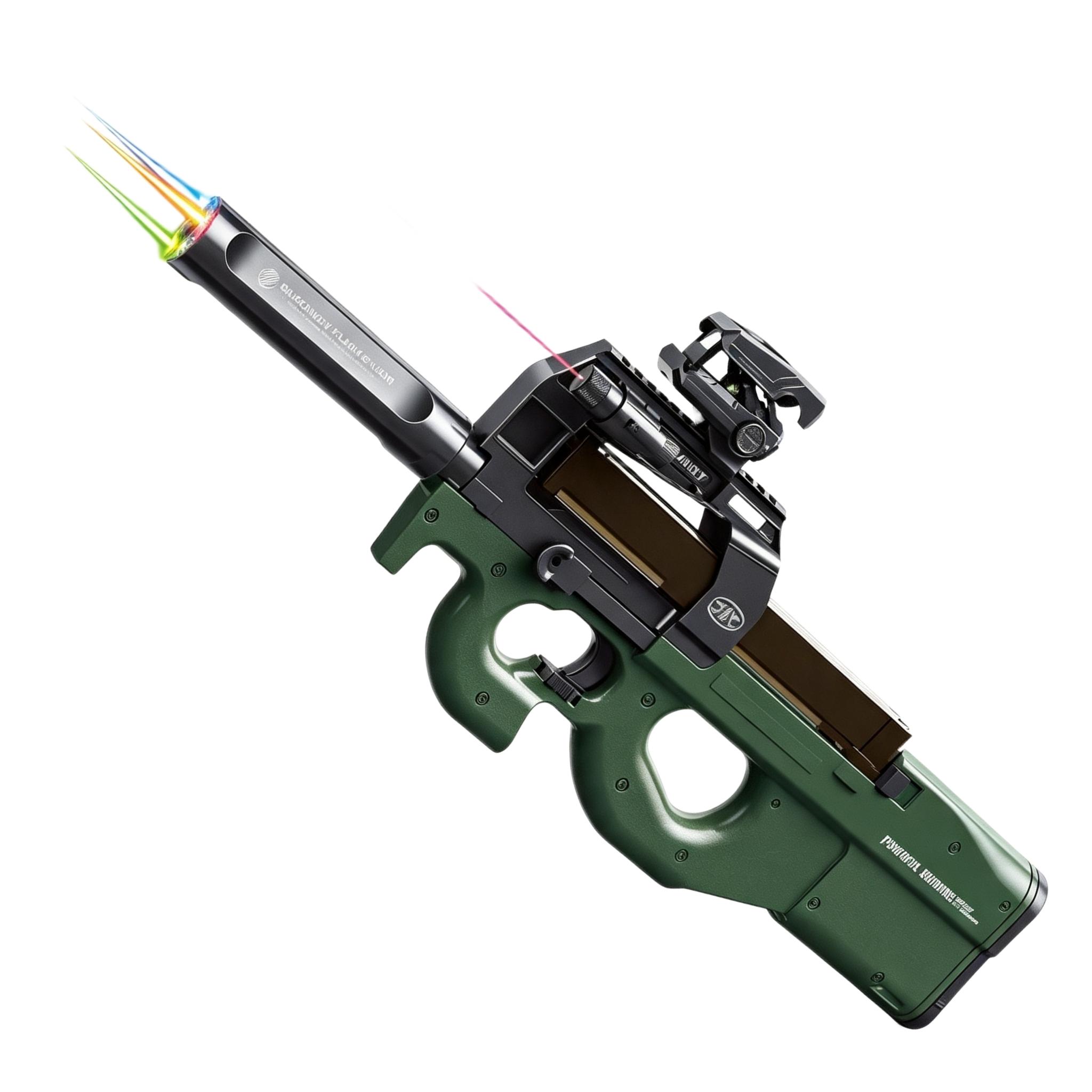 Lebang M5588-1 Green-P90 Electric Soft Bullet Toy Gun