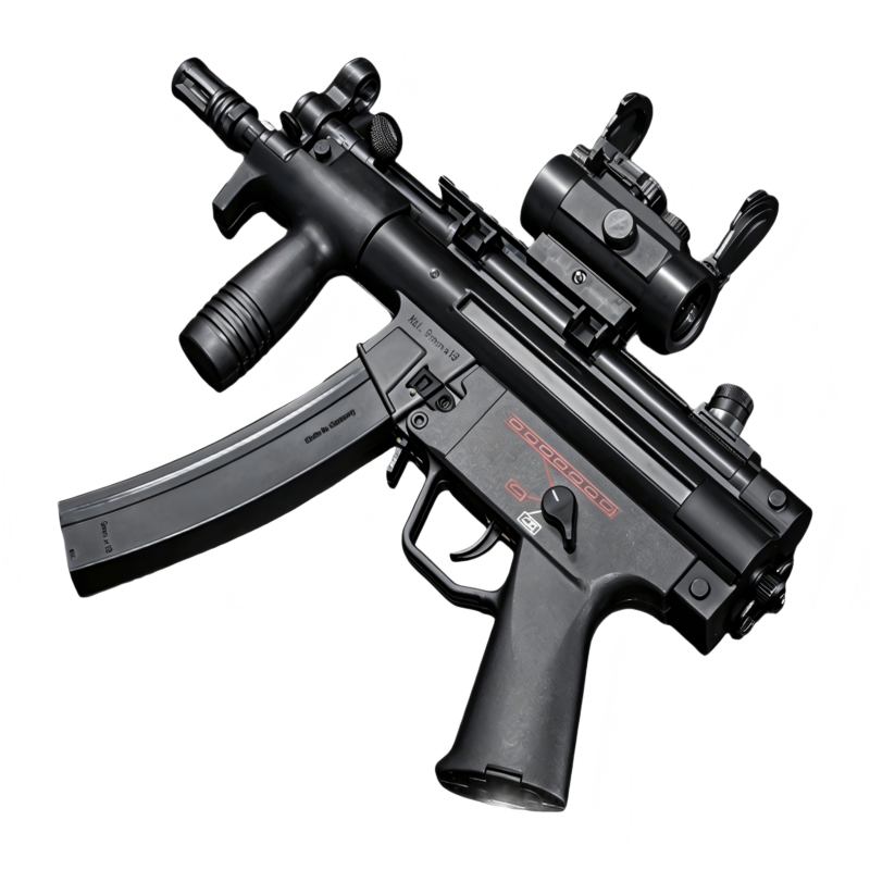 JK10-21D MP5K Black Stockless Manual & Electric Toy Blaster