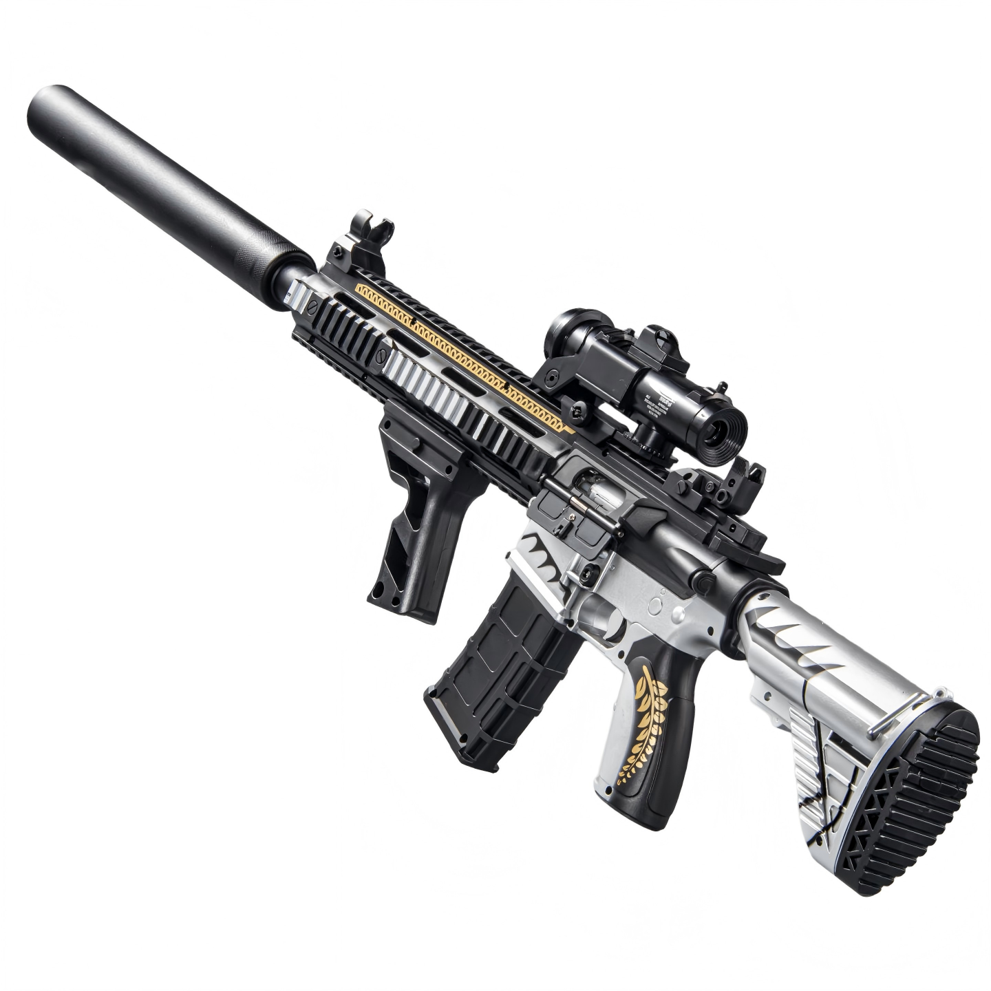 HP-01 Gold Dragon Bone M416 Electric Toy Blaster