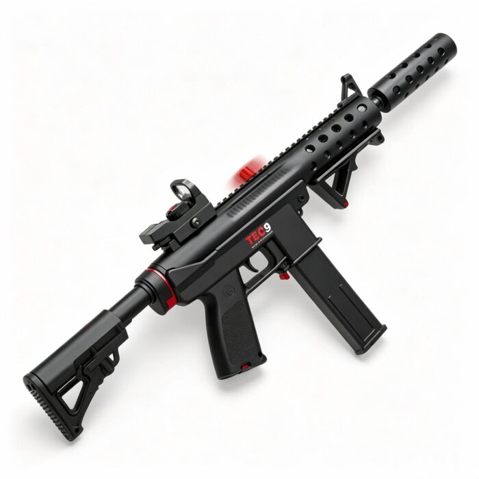 HD745A Black TEC9 Tactical Version Electric Toy Blaster