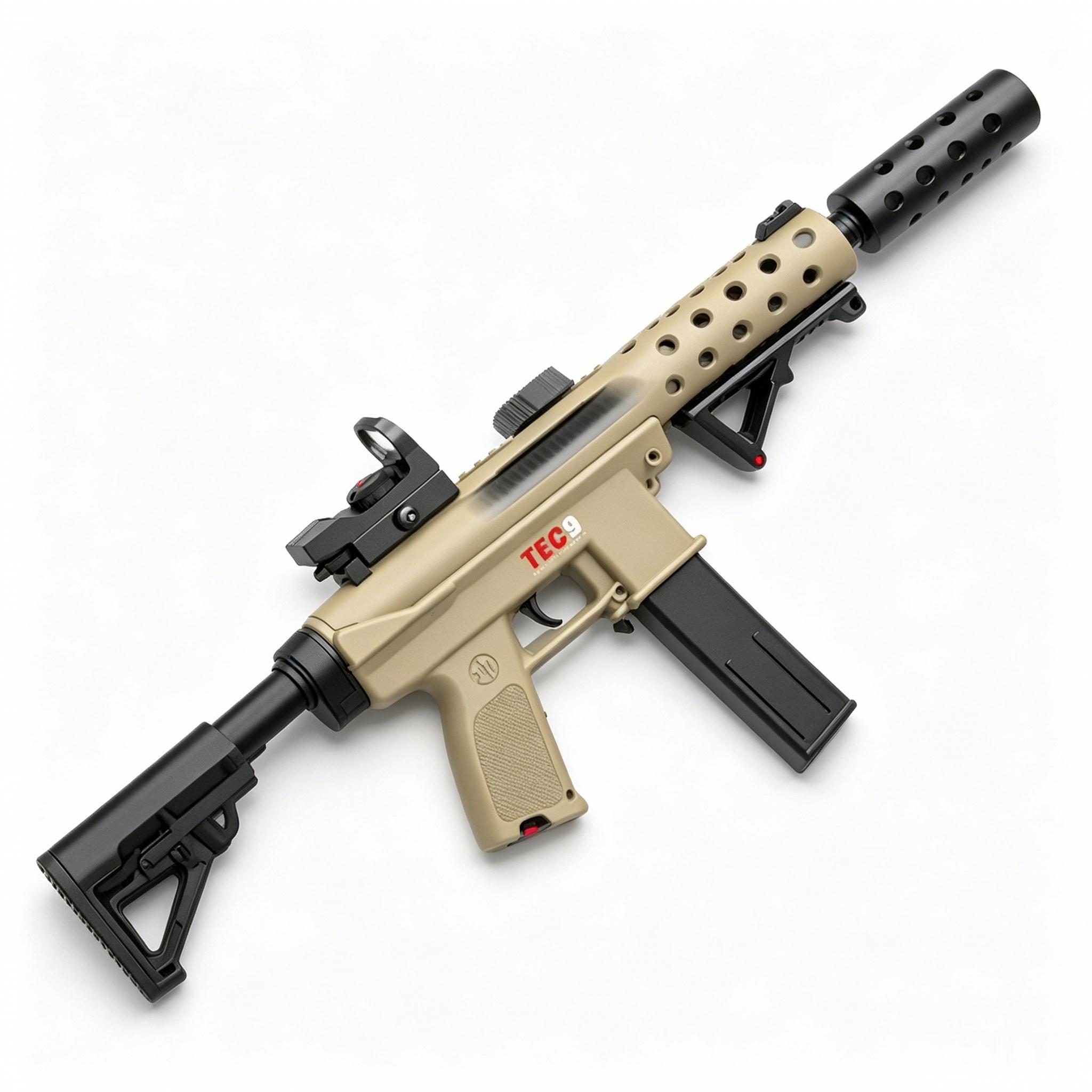 HD745B Sand Color TEC9 Tactical Version Electric Toy Blaster