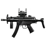 JK10-2D MP5K Black With Stock Manual & Electric Toy Blaster