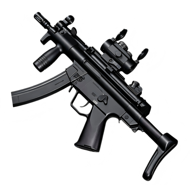 JK10-2D MP5K Black With Stock Manual & Electric Toy Blaster