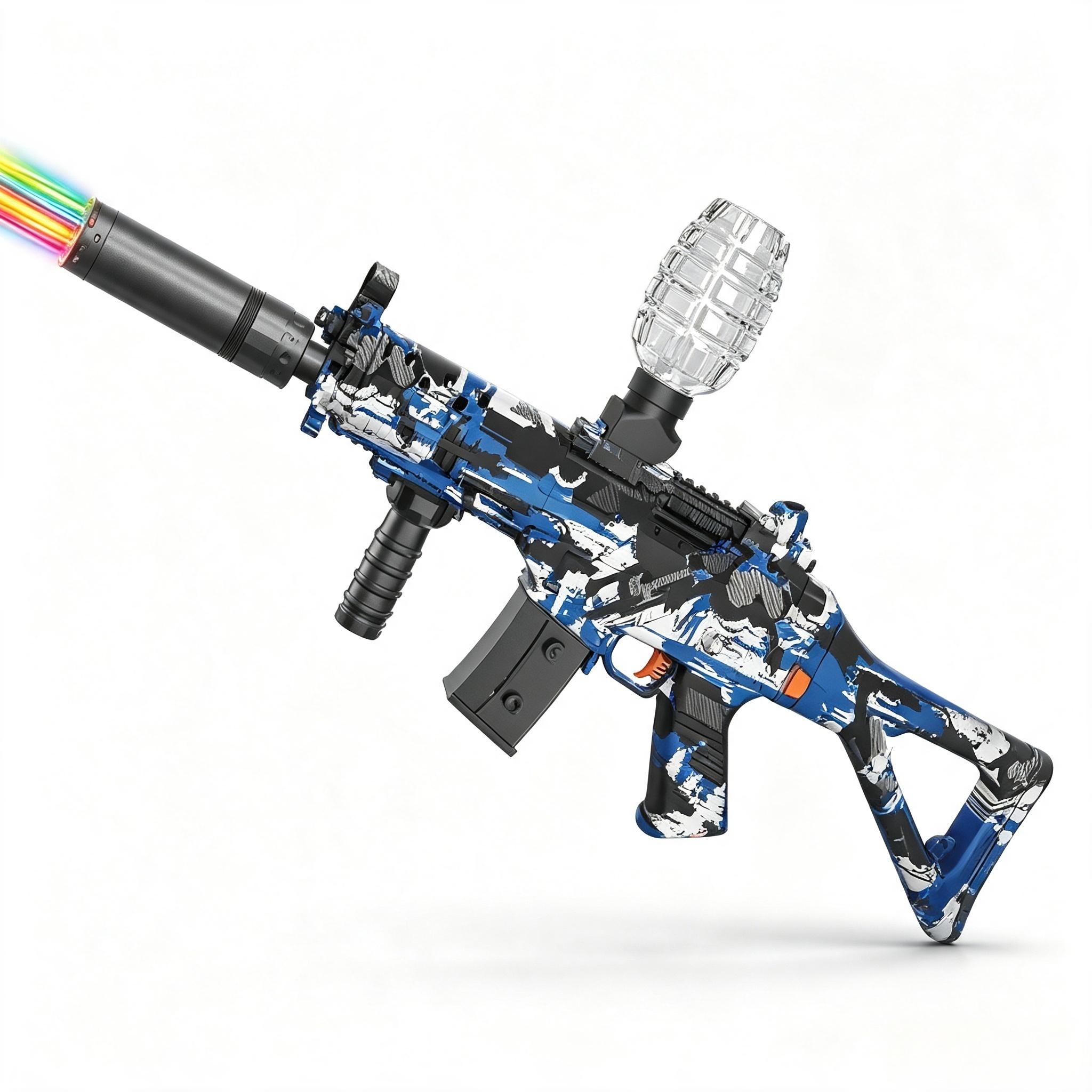 SY-0056 Graffiti SG552 Electric Toy Blaster with Colorful Light Nozzle