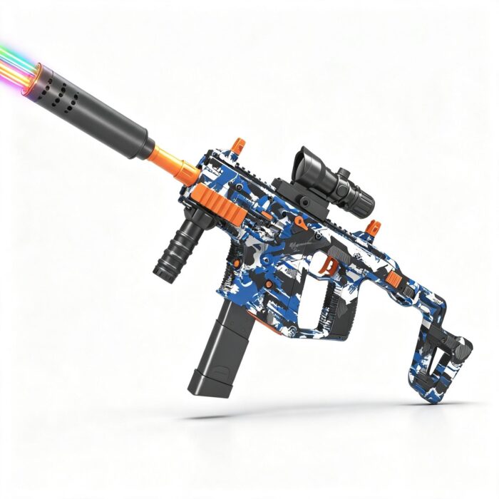 SY-0065 Camouflage VECTOR Electric Toy Blaster with Colorful Light Nozzle