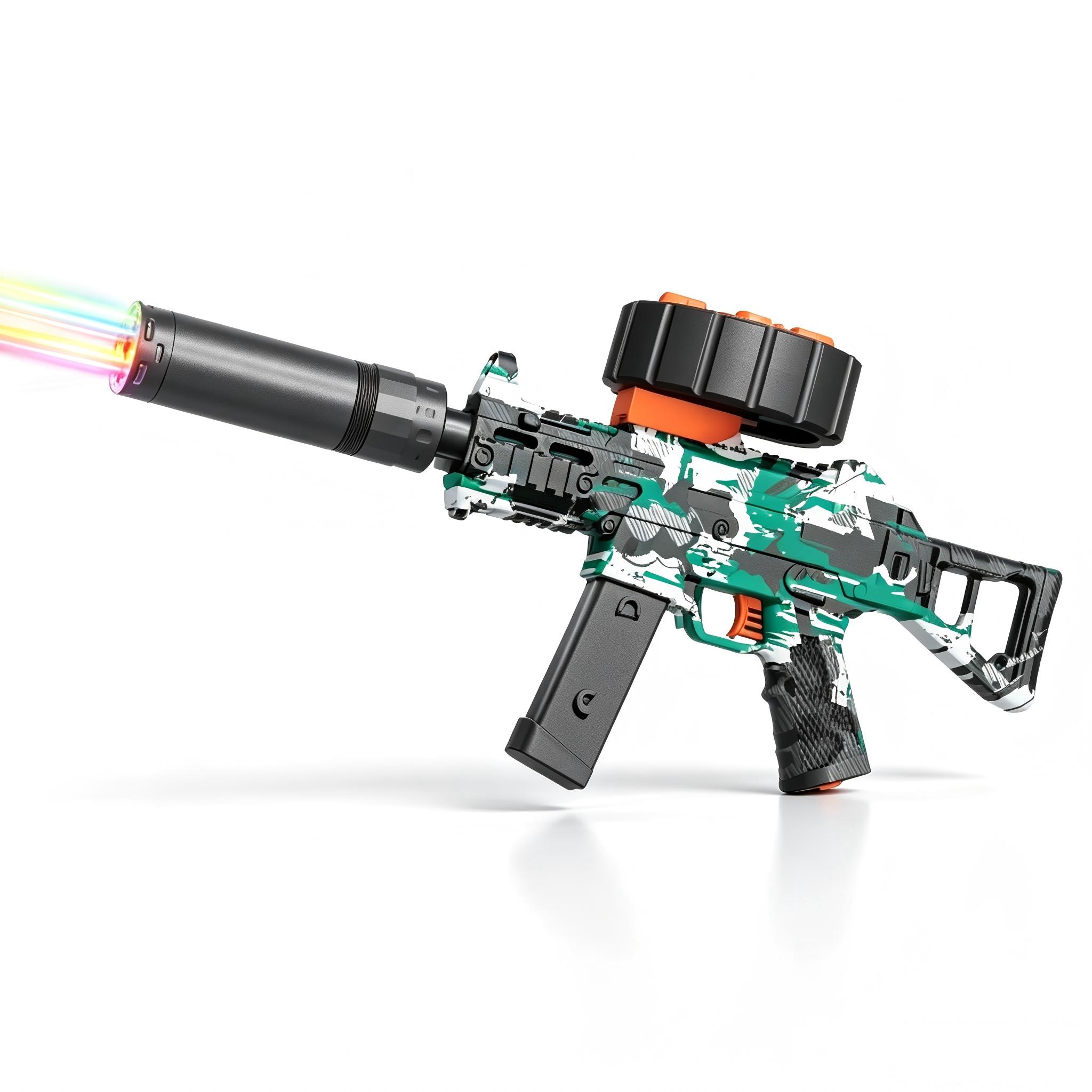 SY-0093 Graffiti UMP45 Electric Toy Blaster with Colorful Light Nozzle