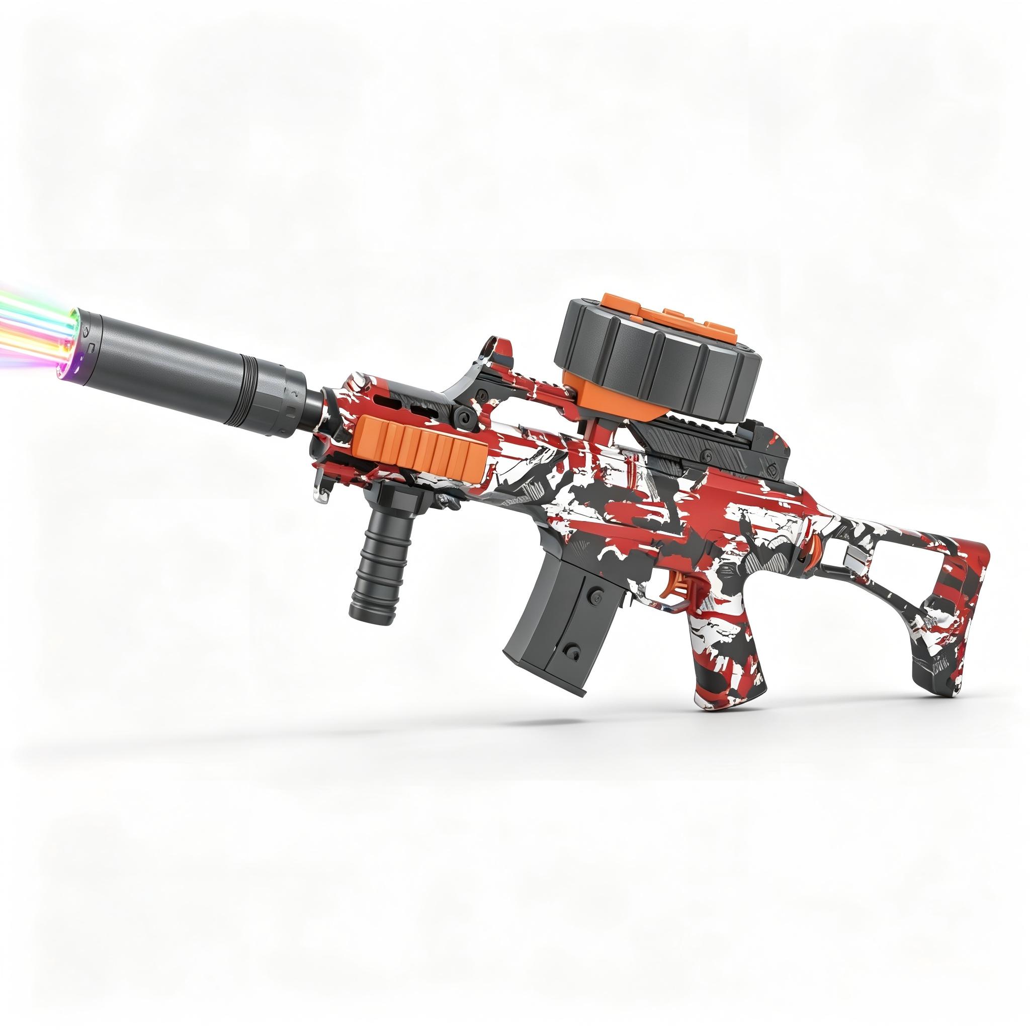 SY-0096 Graffiti G36C Electric Toy Blaster with Colorful Light Nozzle