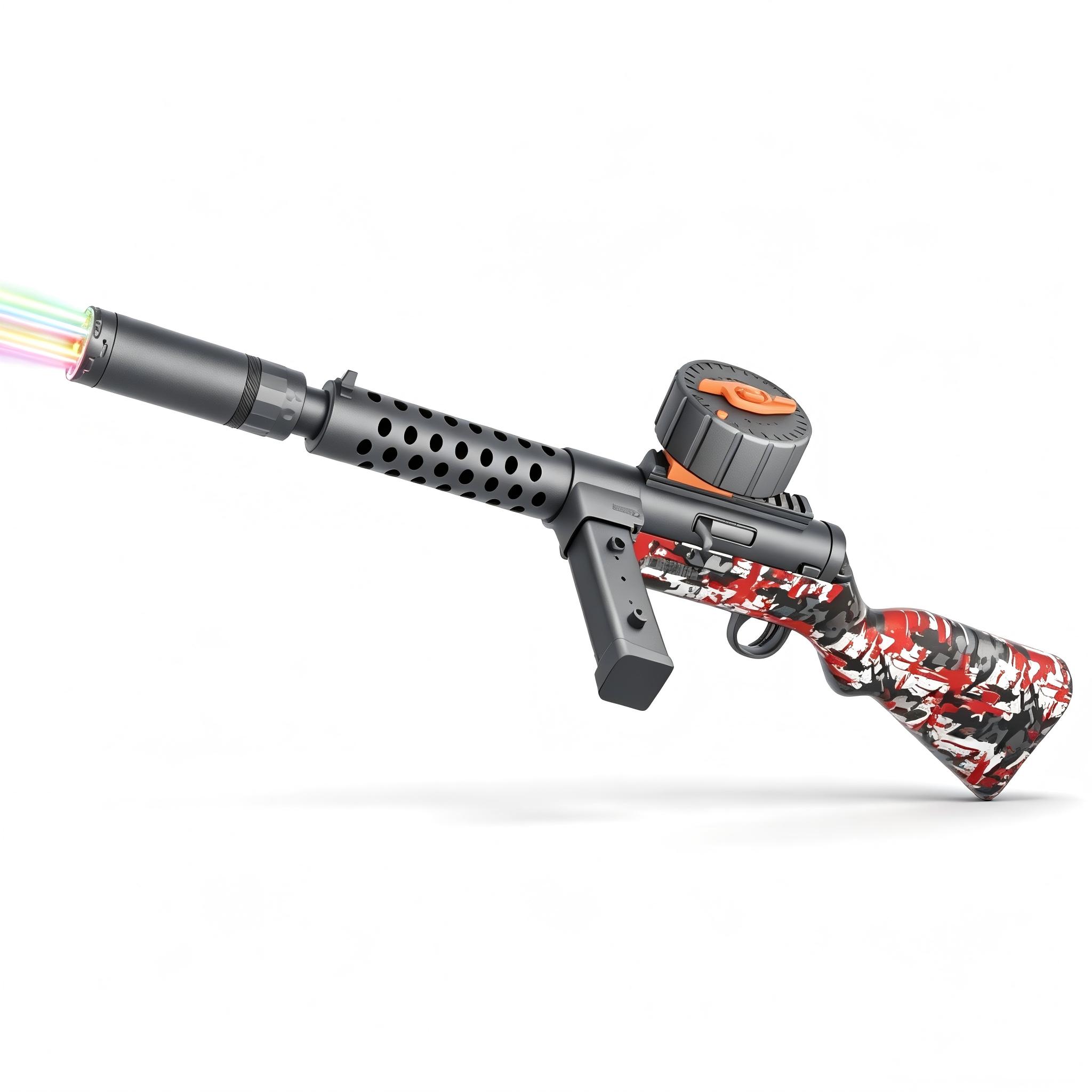 SY-0125 Graffiti MP18 Electric Toy Blaster with Colorful Light Nozzle