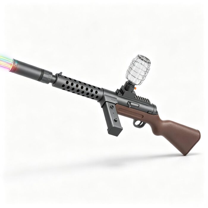 SY-0127 Solid Color MP18 Electric Toy Blaster with Colorful Light Nozzle