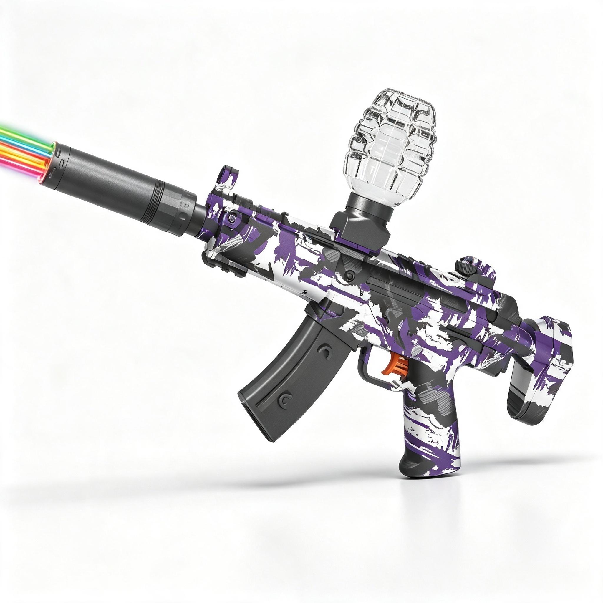SY-0133 Graffiti MP5 Electric Toy Blaster with Colorful Light Nozzle