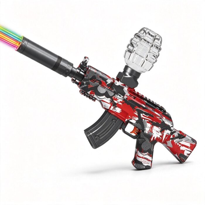 SY-0136 Graffiti AK47 Electric Toy Blaster with Colorful Light Nozzle