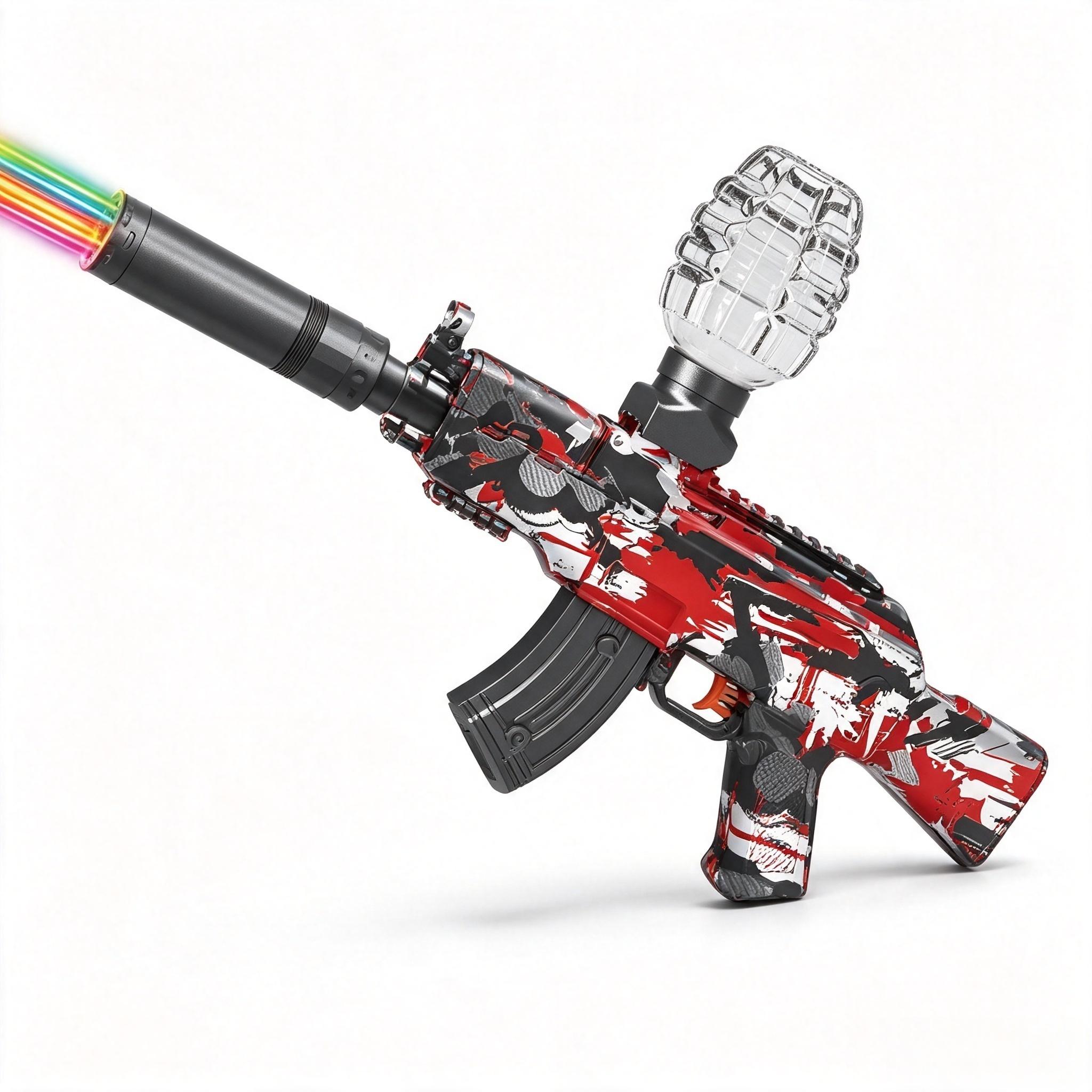 SY-0136 Graffiti AK47 Electric Toy Blaster with Colorful Light Nozzle