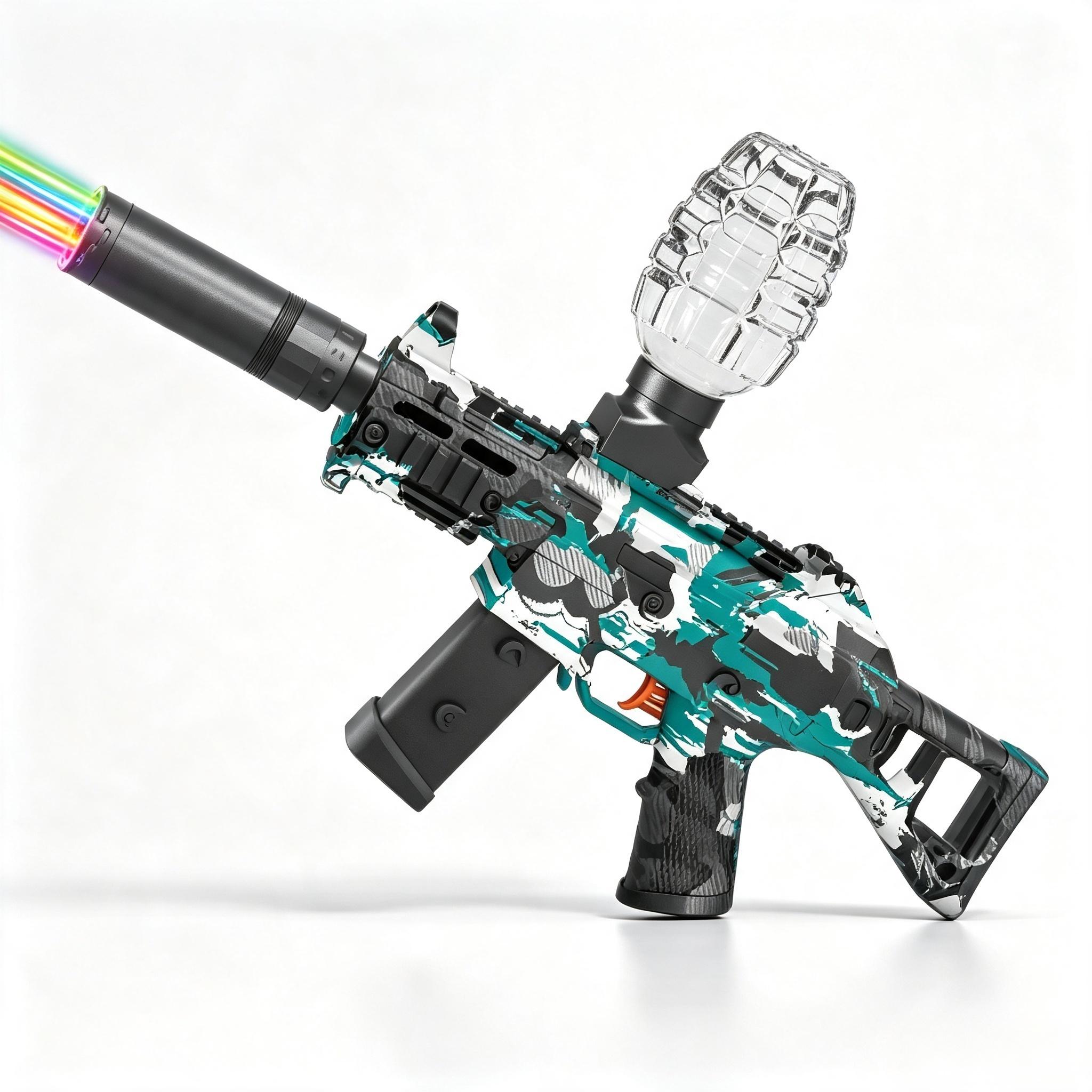 SY-0155 Graffiti UMP45 Electric Toy Blaster with Colorful Light Nozzle