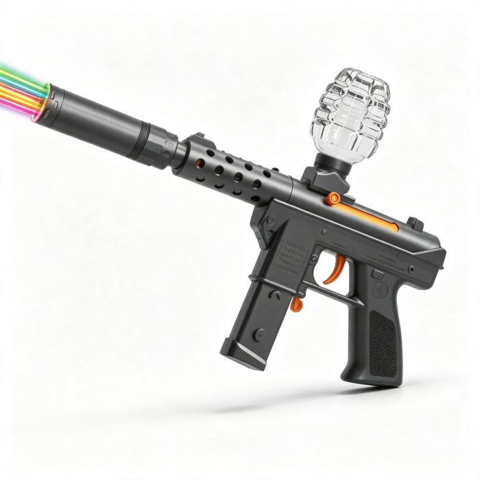 SY-0163 Solid Color TEC9 Electric Toy Blaster with Colorful Light Nozzle