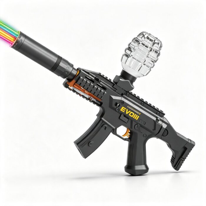 SY-0168 Solid Color EVOIII Electric Toy Blaster with Colorful Light Nozzle