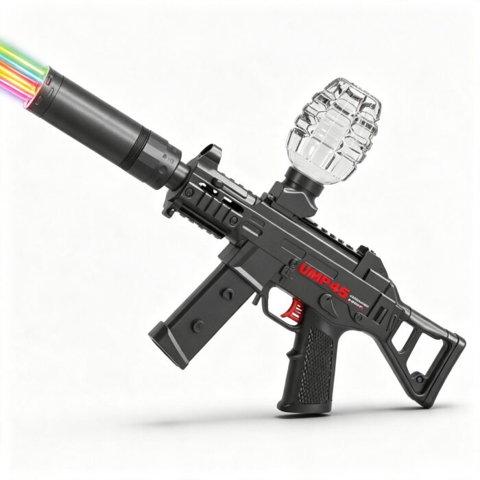SY-0170 Solid Color UMP45 Electric Toy Blaster with Colorful Light Nozzle