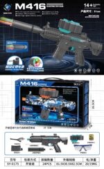 SY-0175 Solid Color M416 Electric Toy Blaster with Colorful Light Nozzle