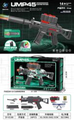 SY-0188 Solid Color UMP45 Electric Toy Blaster with Colorful Light Nozzle