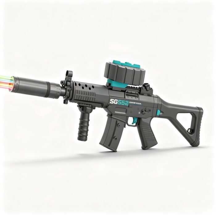SY-0197 Solid Color SG552 Electric Toy Blaster with Colorful Light Nozzle