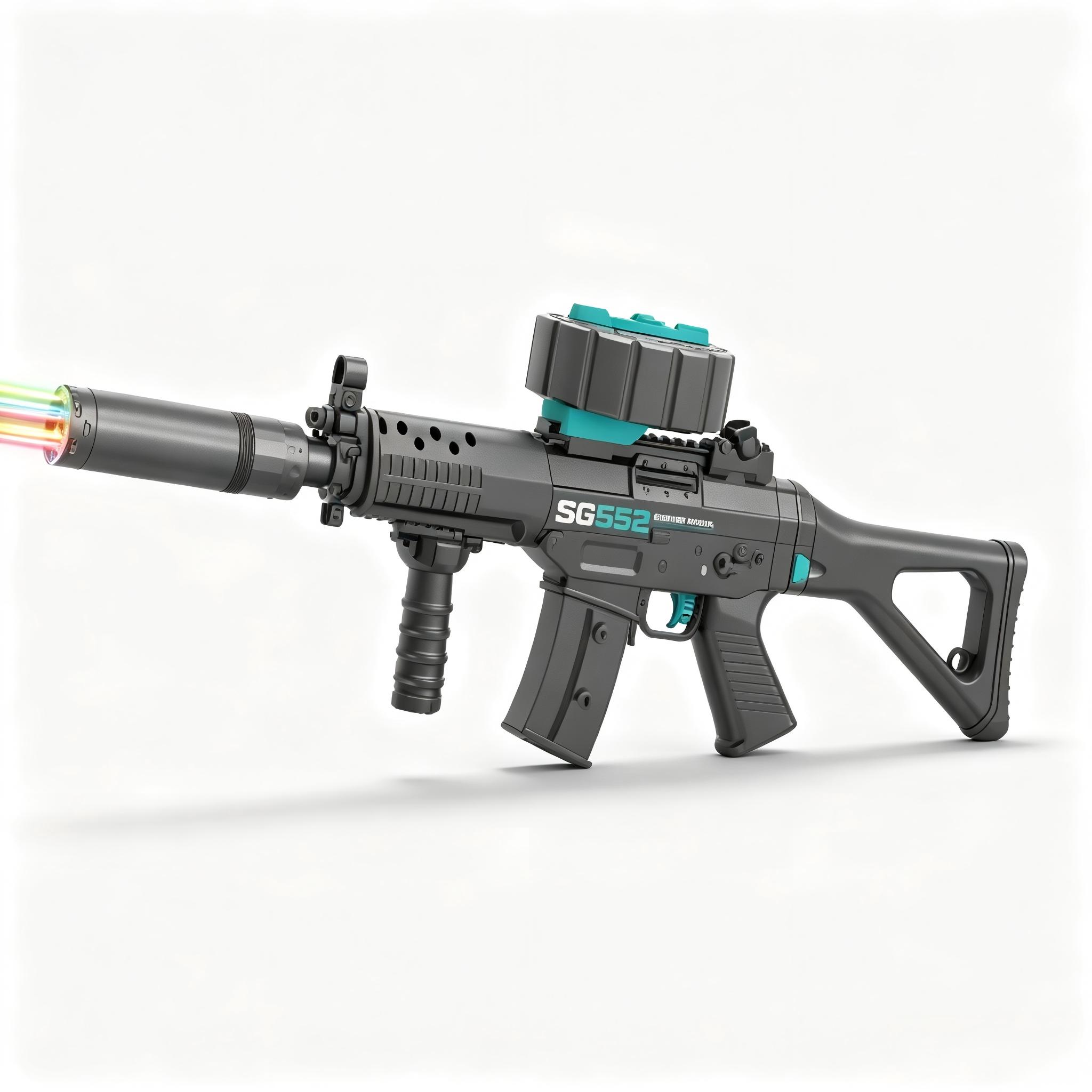 SY-0197 Solid Color SG552 Electric Toy Blaster with Colorful Light Nozzle