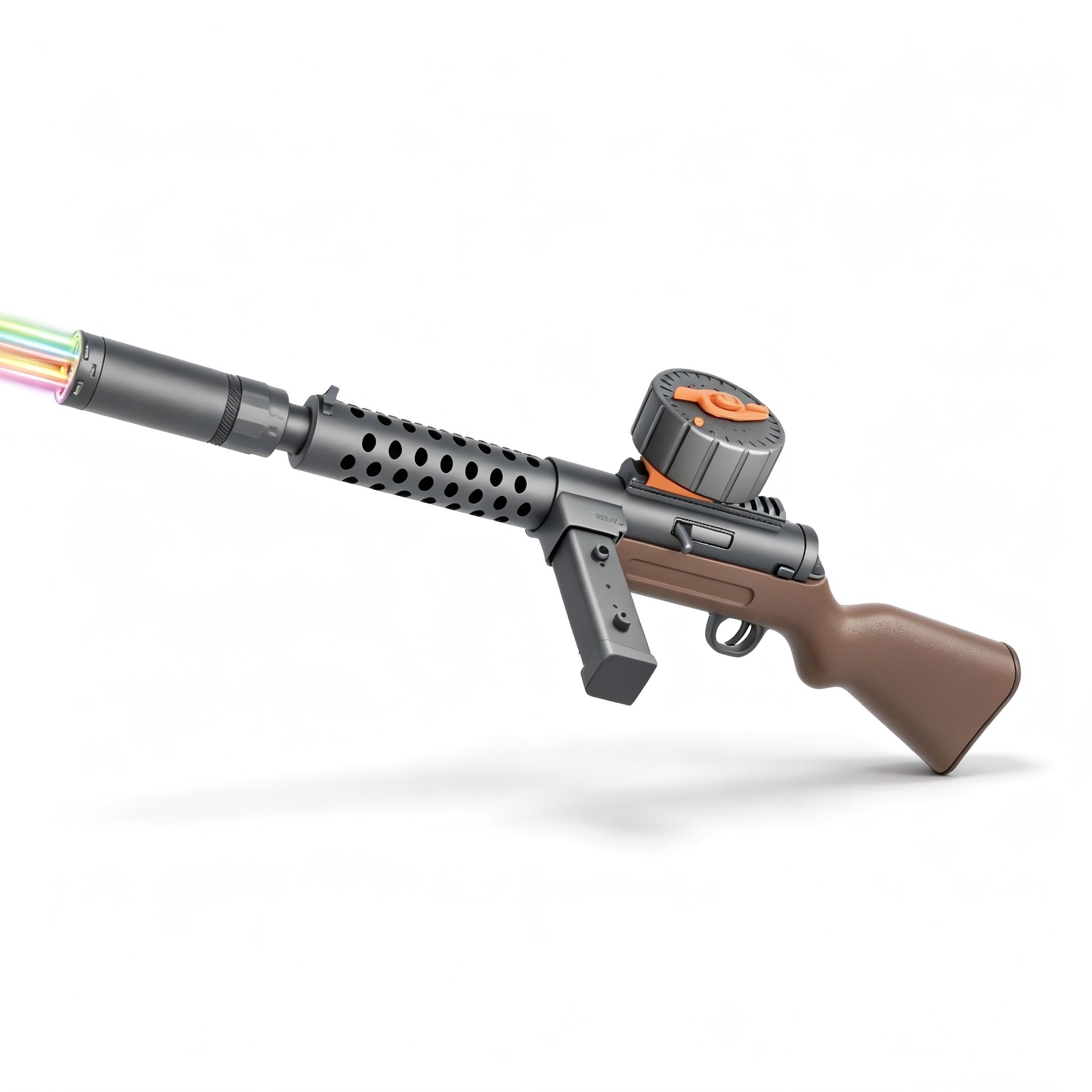 SY-0199 Solid Color MP18 Electric Toy Blaster with Colorful Light Nozzle