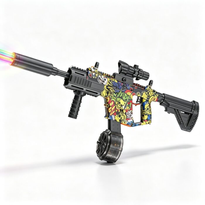 SY-0212 Graffiti VECTOR Tactical Manual & Electric Integrated Toy Blaster with Colorful Light Nozzle