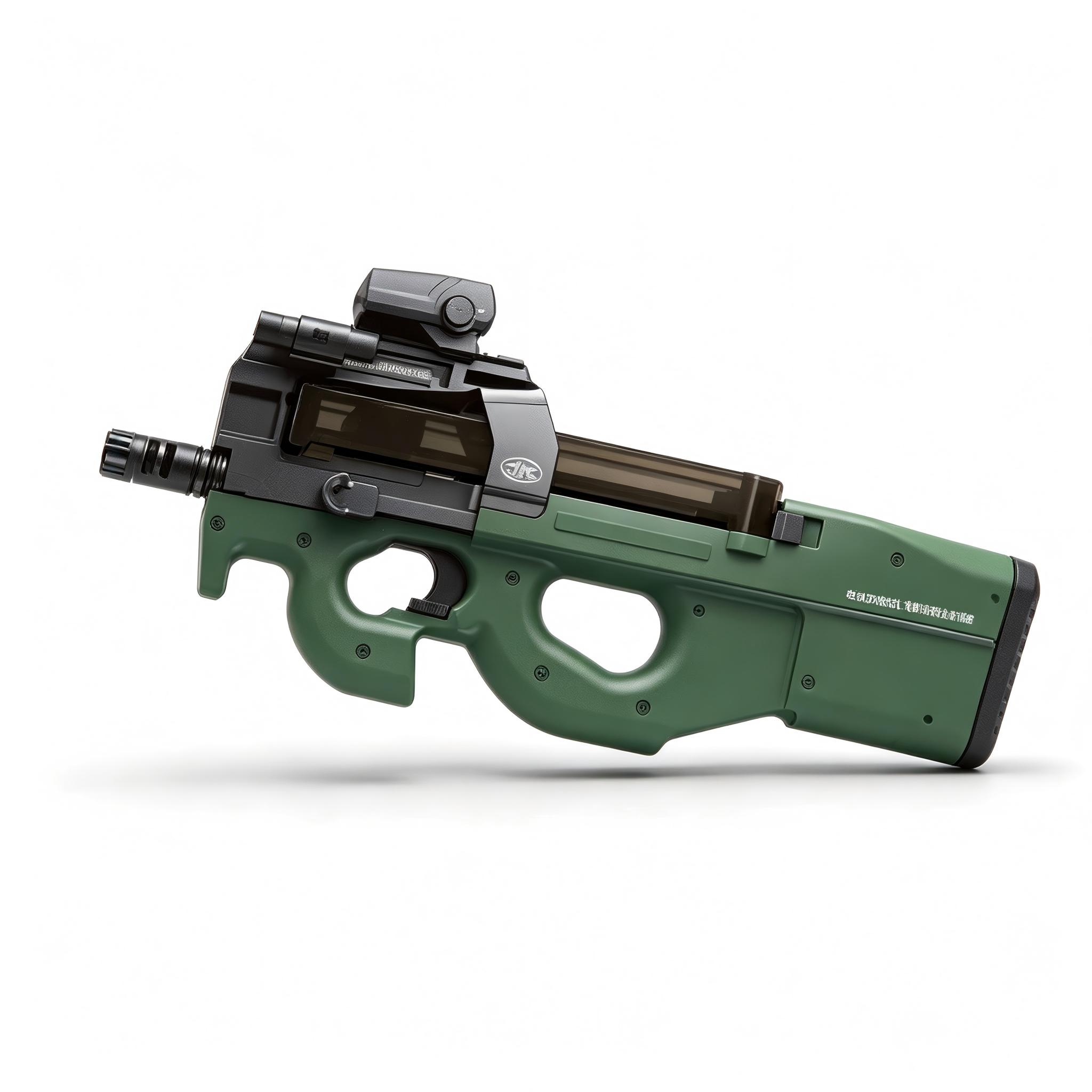Lehui 5588 Green-P90 Electric Soft Bullet Toy Gun