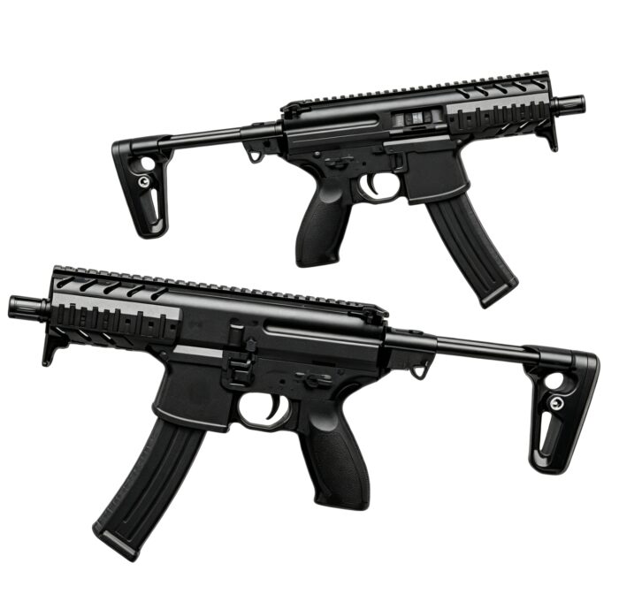 Lehui V07-1 Black-MPX Full Nylon Electric Soft Bullet Toy Gun