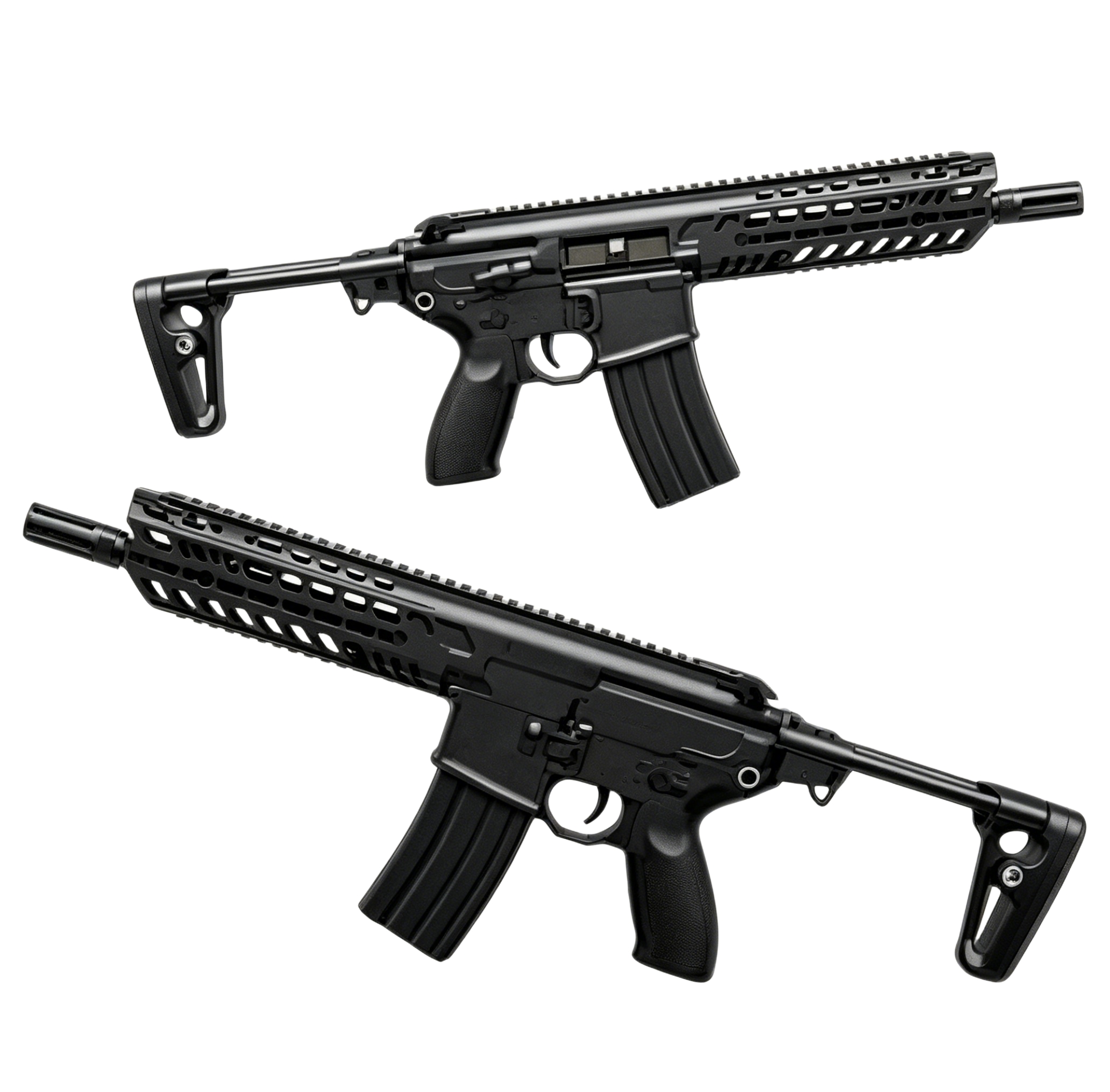 Lehui V08-1 Black-MCX Full Nylon Electric Soft Bullet Toy Gun