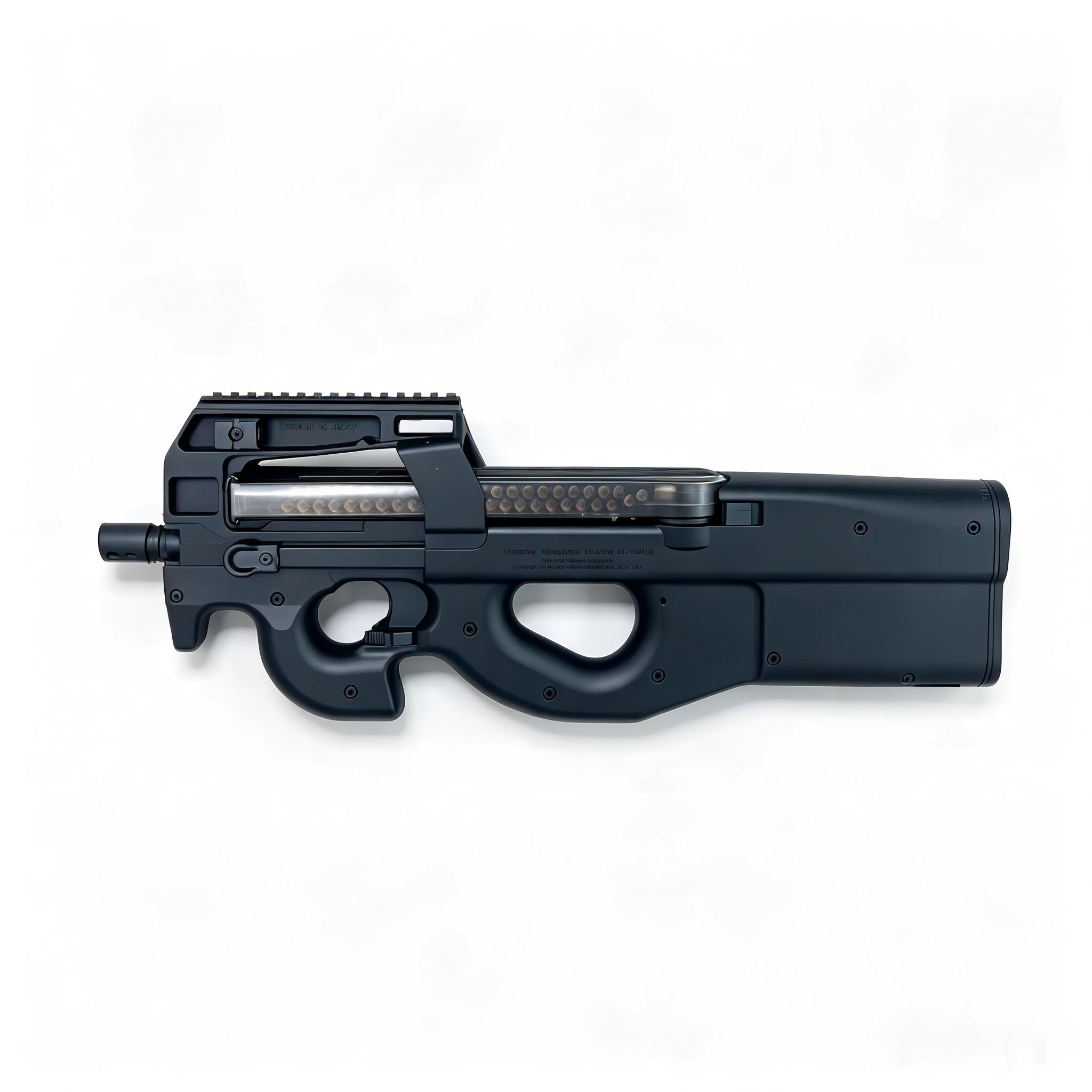 Bingfeng XHN010 Black Version - P90 Gold Tooth Edition 4.0 Tactical Edition Soft Bullet Toy Gun