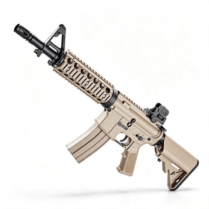 JUND JD-100-2 Sand M4-CQB Golden Gear Version 3.0 Electric Toy Blaster
