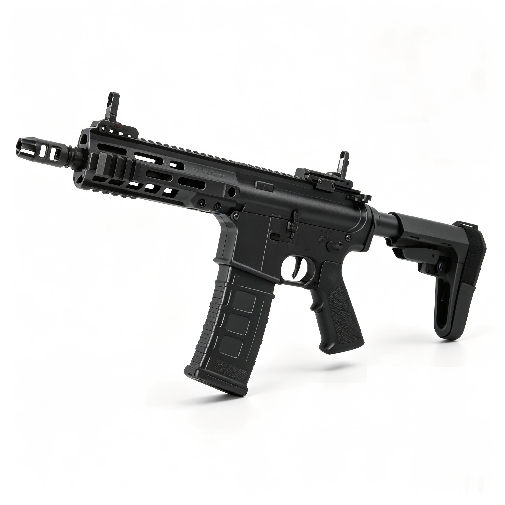 Bohan MK4A Black Full Nylon Electric Soft Bullet Toy Gun