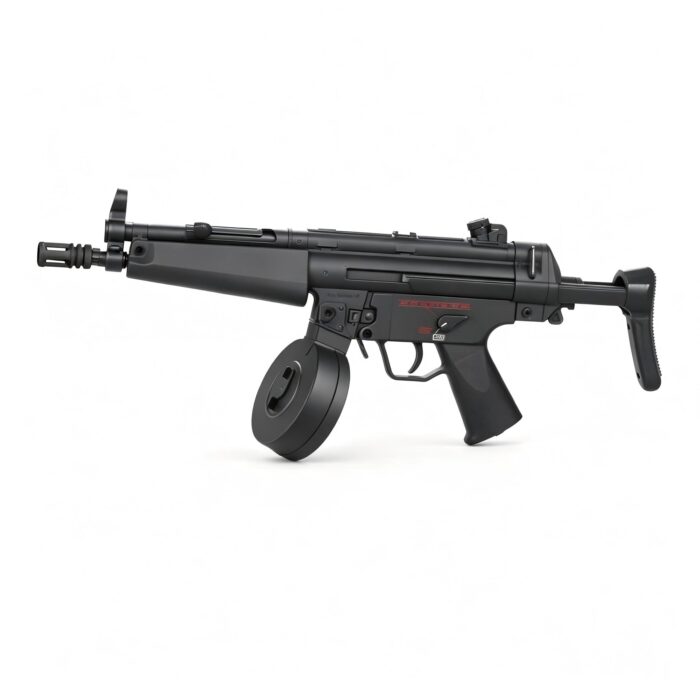 Sijun 86-1B Black Version - MP5 Nylon Gear Drum Magazine Version 1.0 Tactical Soft Bullet Gun